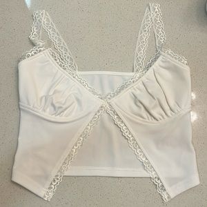 Split Hem Crop Top